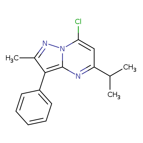 7-Chloro-5-isopropyl-2-methyl-3-phenyl-pyrazolo[1,5-a]pyrimidine