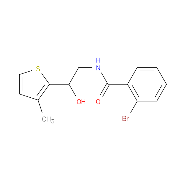 2-bromo-N-[2-hydroxy-2-(3-methylthiophen-2-yl)ethyl]benzamide