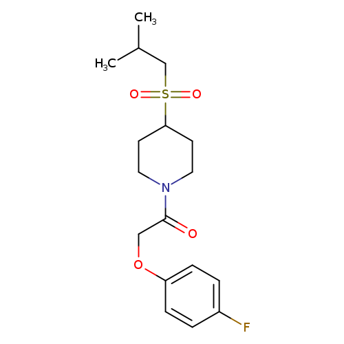 2-(4-fluorophenoxy)-1-[4-(2-methylpropanesulfonyl)piperidin-1-yl]ethan-1-one
