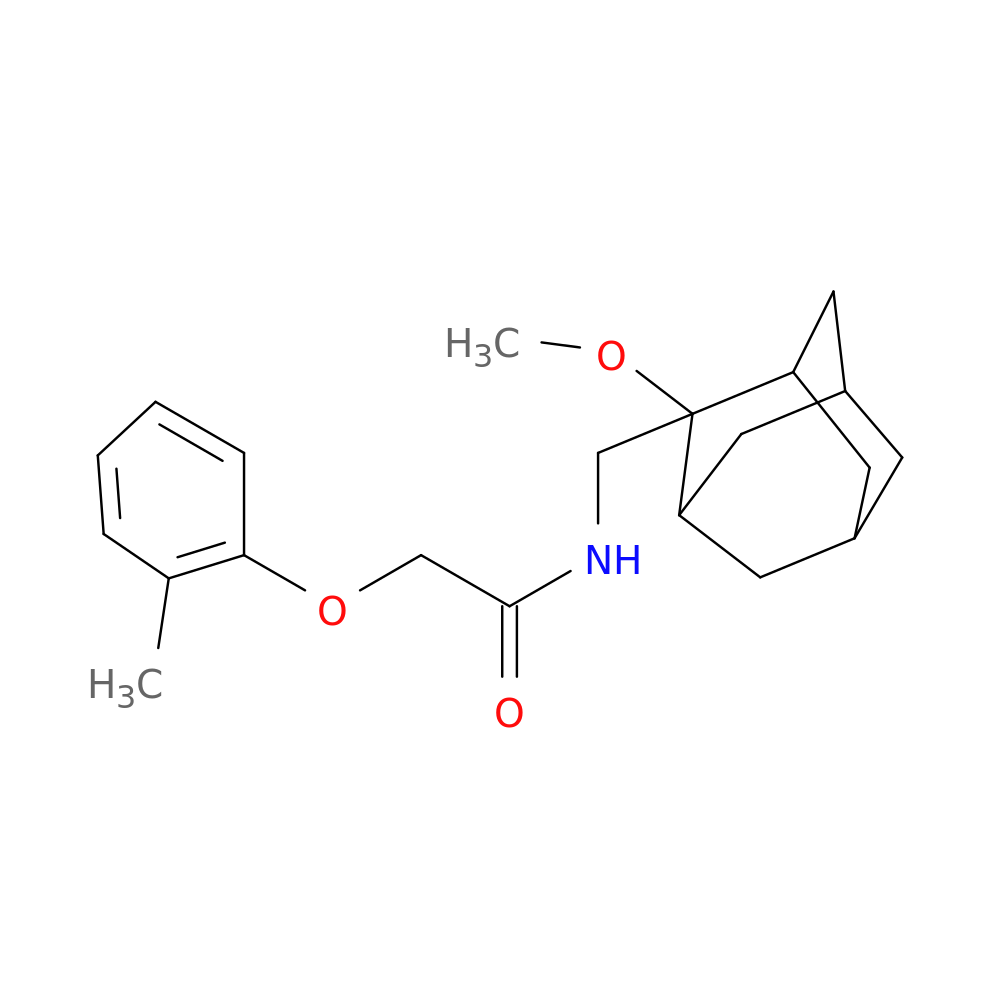 N-[(2-methoxyadamantan-2-yl)methyl]-2-(2-methylphenoxy)acetamide