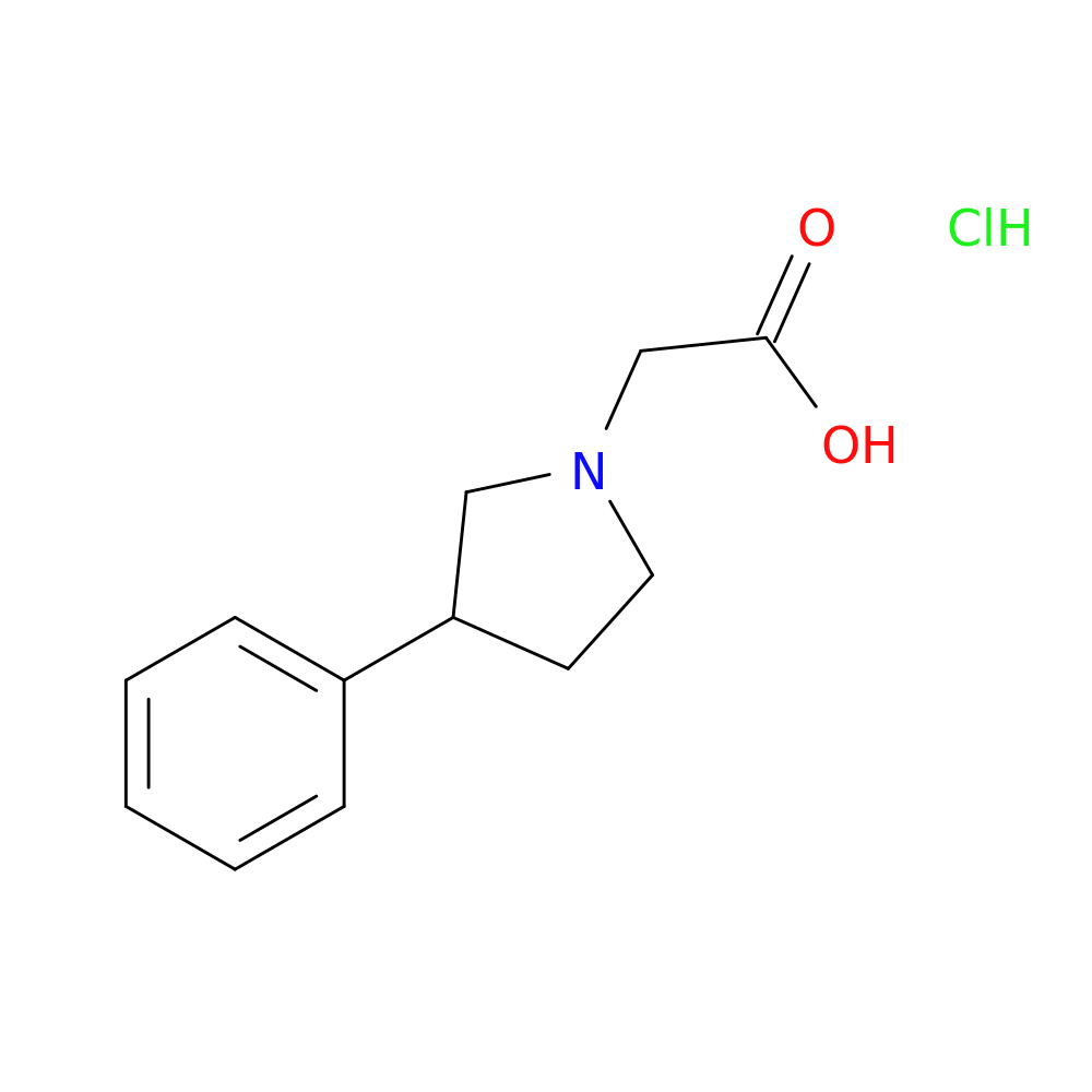(3-phenyl-1-pyrrolidinyl)acetic acid hydrochloride