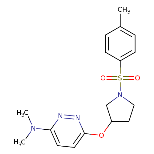 N,N-dimethyl-6-{[1-(4-methylbenzenesulfonyl)pyrrolidin-3-yl]oxy}pyridazin-3-amine