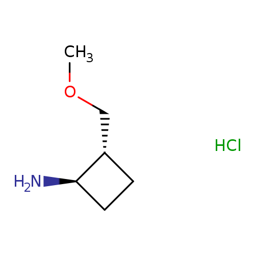 rac-(1R,2R)-2-(methoxymethyl)cyclobutan-1-amine hydrochloride, trans