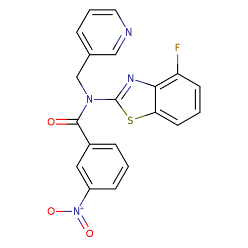 N-(4-fluoro-1,3-benzothiazol-2-yl)-3-nitro-N-[(pyridin-3-yl)methyl]benzamide