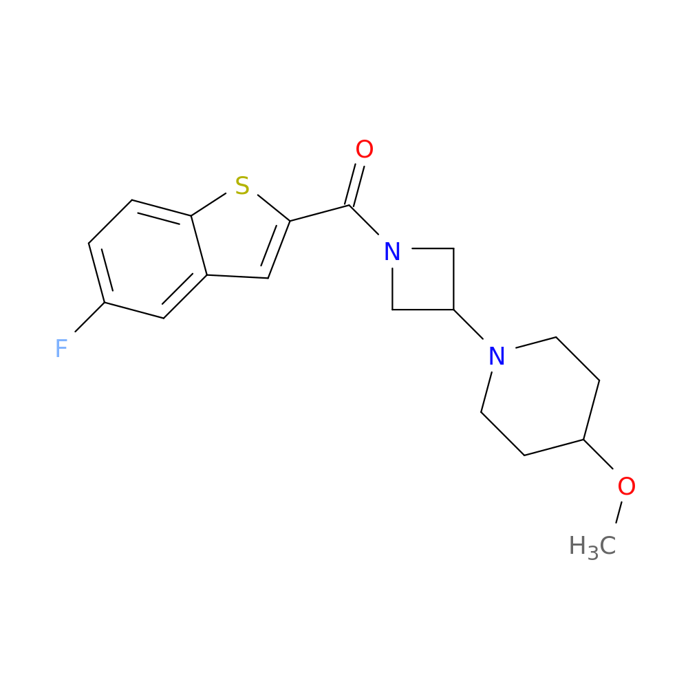 1-[1-(5-fluoro-1-benzothiophene-2-carbonyl)azetidin-3-yl]-4-methoxypiperidine