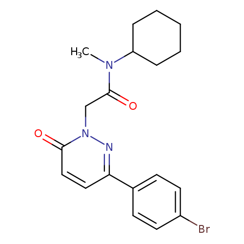 2-[3-(4-bromophenyl)-6-oxo-1,6-dihydropyridazin-1-yl]-N-cyclohexyl-N-methylacetamide