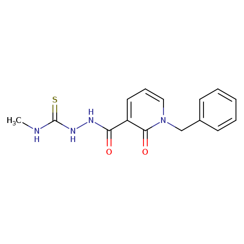1-benzyl-N-[(methylcarbamothioyl)amino]-2-oxo-1,2-dihydropyridine-3-carboxamide