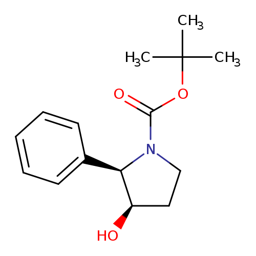 rac-tert-butyl (2R,3R)-3-hydroxy-2-phenylpyrrolidine-1-carboxylate, cis