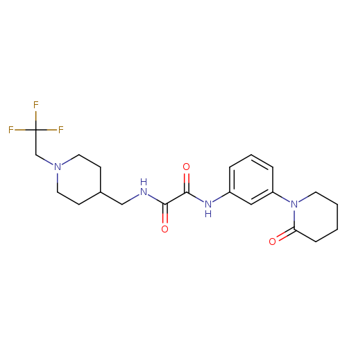 N-[3-(2-oxopiperidin-1-yl)phenyl]-N'-{[1-(2,2,2-trifluoroethyl)piperidin-4-yl]methyl}ethanediamide