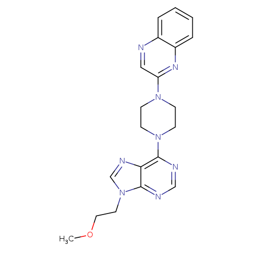 2-{4-[9-(2-methoxyethyl)-9H-purin-6-yl]piperazin-1-yl}quinoxaline