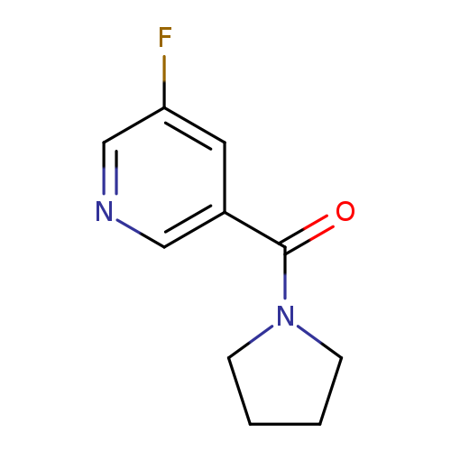 3-fluoro-5-(pyrrolidine-1-carbonyl)pyridine