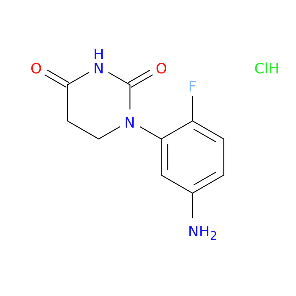 1-(5-amino-2-fluorophenyl)-1,3-diazinane-2,4-dione hydrochloride