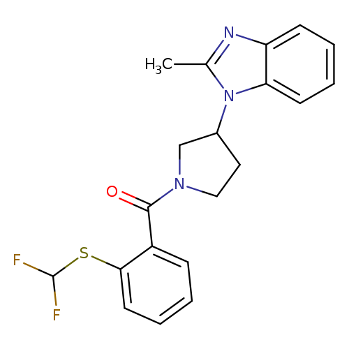 1-(1-{2-[(difluoromethyl)sulfanyl]benzoyl}pyrrolidin-3-yl)-2-methyl-1H-1,3-benzodiazole
