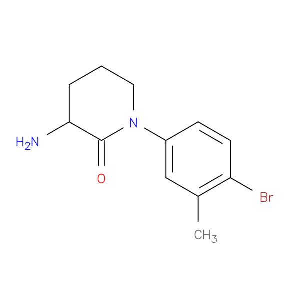 3-Amino-1-(4-bromo-3-methylphenyl)piperidin-2-one