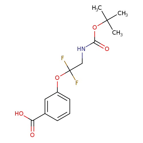 3-(2-{[(tert-butoxy)carbonyl]amino}-1,1-difluoroethoxy)benzoic acid