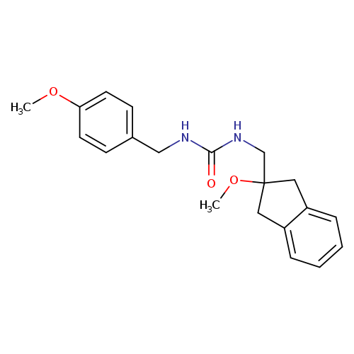 3-[(2-methoxy-2,3-dihydro-1H-inden-2-yl)methyl]-1-[(4-methoxyphenyl)methyl]urea