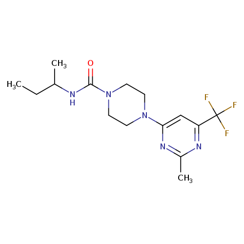 N-(butan-2-yl)-4-[2-methyl-6-(trifluoromethyl)pyrimidin-4-yl]piperazine-1-carboxamide