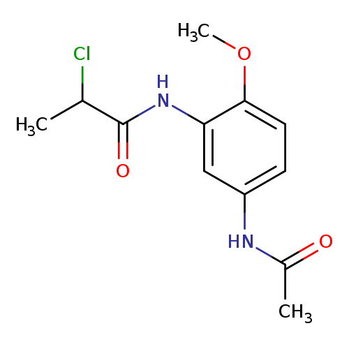 2-chloro-N-(5-acetamido-2-methoxyphenyl)propanamide