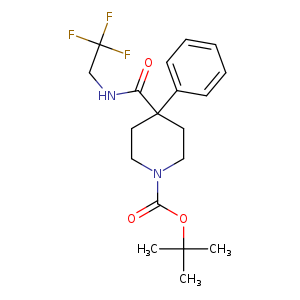 tert-butyl 4-phenyl-4-[(2,2,2-trifluoroethyl)carbamoyl]piperidine-1-carboxylate