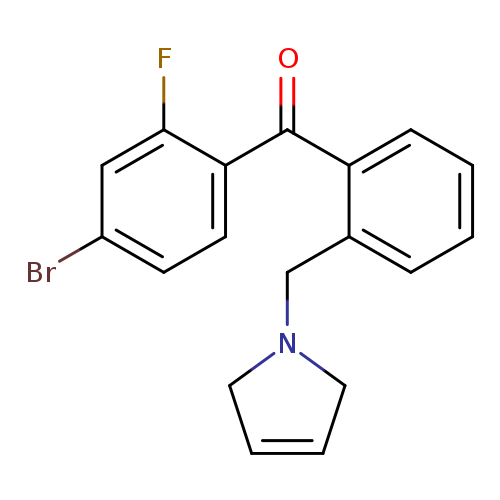 (4-Bromo-2-fluorophenyl)(2-((2,5-dihydro-1H-pyrrol-1-yl)methyl)phenyl)methanone