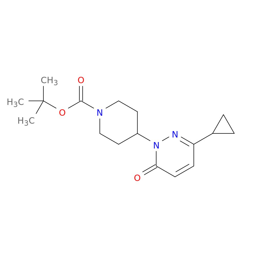 tert-butyl 4-(3-cyclopropyl-6-oxo-1,6-dihydropyridazin-1-yl)piperidine-1-carboxylate