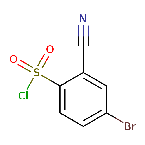 Benzenesulfonyl chloride, 4-bromo-2-cyano-