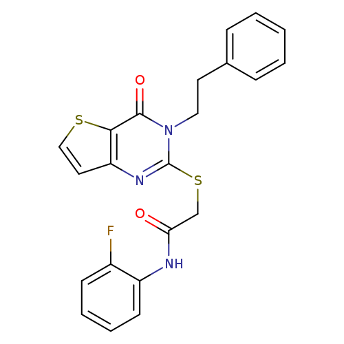 N-(2-fluorophenyl)-2-{[4-oxo-3-(2-phenylethyl)-3H,4H-thieno[3,2-d]pyrimidin-2-yl]sulfanyl}acetamide