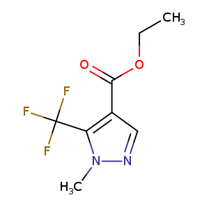 1H-Pyrazole-4-carboxylic acid, 1-methyl-5-(trifluoromethyl)-, ethyl ester