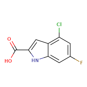 4-chloro-6-fluoro-1H-indole-2-carboxylic acid