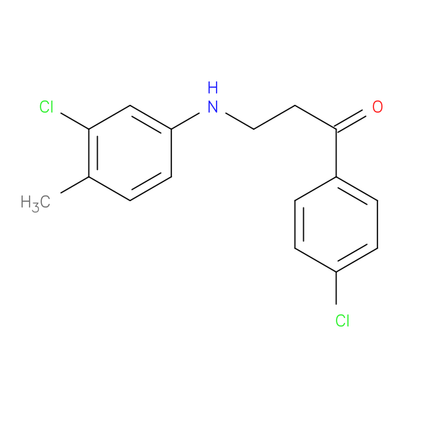 3-((3-Chloro-4-methylphenyl)amino)-1-(4-chlorophenyl)propan-1-one