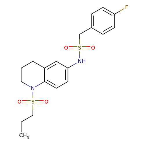 1-(4-fluorophenyl)-N-[1-(propane-1-sulfonyl)-1,2,3,4-tetrahydroquinolin-6-yl]methanesulfonamide