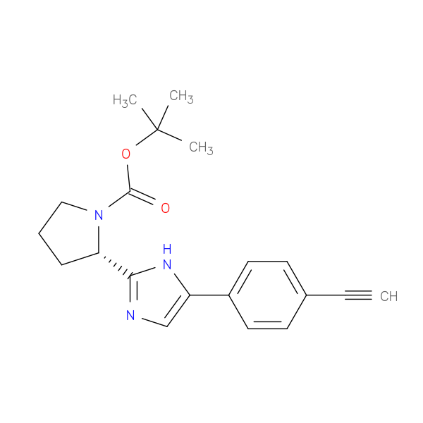 (S)-tert-Butyl 2-(5-(4-ethynylphenyl)-1H-imidazol-2-yl)pyrrolidine-1-carboxylate
