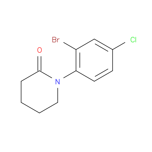 1-(2-Bromo-4-chlorophenyl)piperidin-2-one