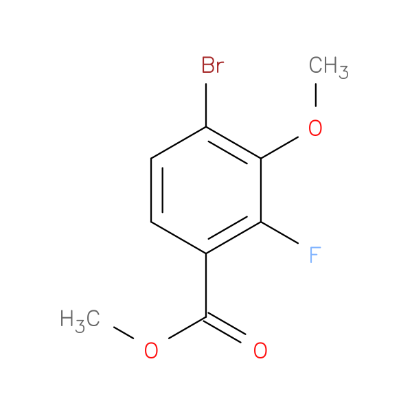 4-Bromo-2-fluoro-3-methoxy-benzoic acid methyl ester