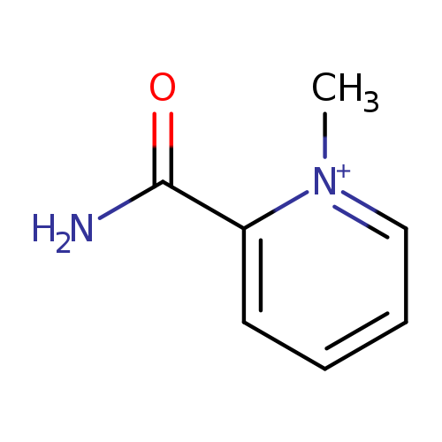 Pyridinium, 2-(aminocarbonyl)-1-methyl- (9CI)