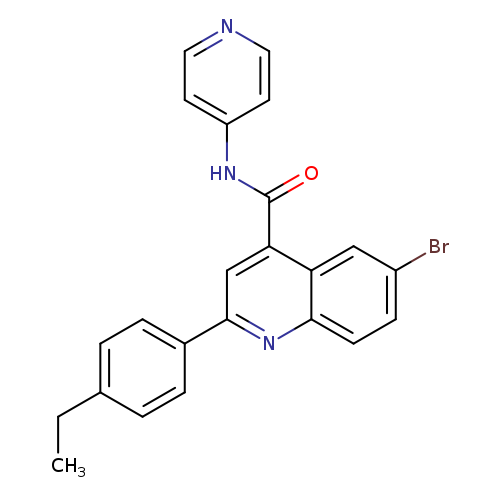 6-bromo-2-(4-ethylphenyl)-N-(4-pyridinyl)-4-quinolinecarboxamide