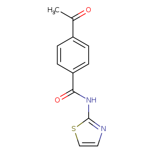 4-acetyl-N-(1,3-thiazol-2-yl)benzamide