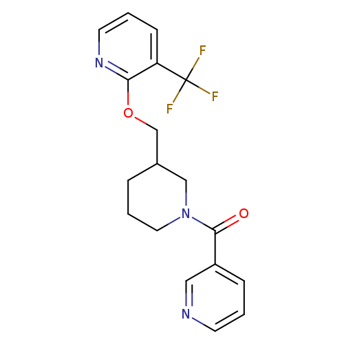 2-{[1-(pyridine-3-carbonyl)piperidin-3-yl]methoxy}-3-(trifluoromethyl)pyridine