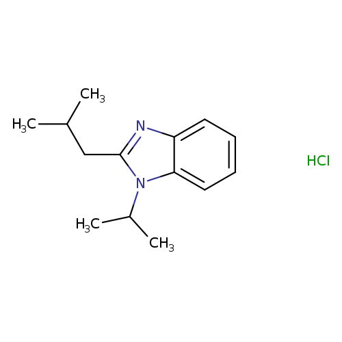 2-(2-methylpropyl)-1-(propan-2-yl)-1H-1,3-benzodiazole hydrochloride