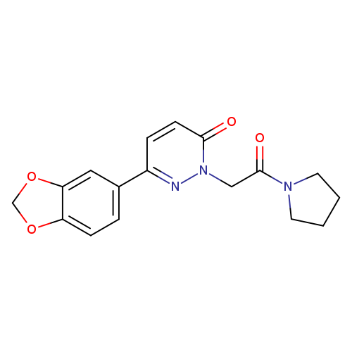 6-(2H-1,3-benzodioxol-5-yl)-2-[2-oxo-2-(pyrrolidin-1-yl)ethyl]-2,3-dihydropyridazin-3-one