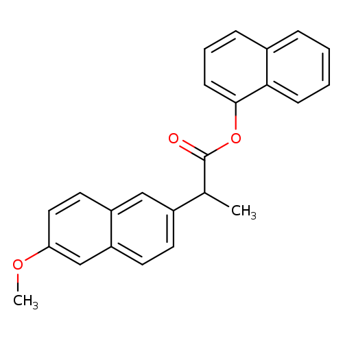 2-Naphthaleneacetic acid, 6-methoxy-α-methyl-, 1-naphthalenyl ester