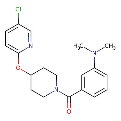 3-{4-[(5-chloropyridin-2-yl)oxy]piperidine-1-carbonyl}-N,N-dimethylaniline