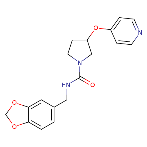 N-[(2H-1,3-benzodioxol-5-yl)methyl]-3-(pyridin-4-yloxy)pyrrolidine-1-carboxamide