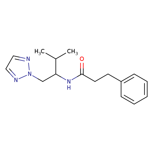 N-[3-methyl-1-(2H-1,2,3-triazol-2-yl)butan-2-yl]-3-phenylpropanamide