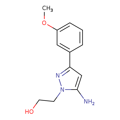 2-[5-amino-3-(3-methoxyphenyl)-1H-pyrazol-1-yl]ethan-1-ol
