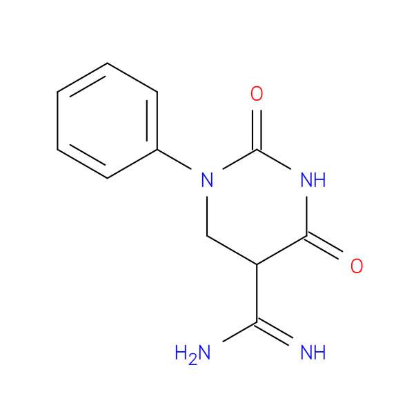 2,4-dioxo-1-phenyl-1,3-diazinane-5-carboximidamide
