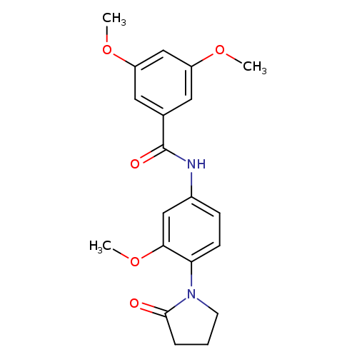 3,5-dimethoxy-N-[3-methoxy-4-(2-oxopyrrolidin-1-yl)phenyl]benzamide