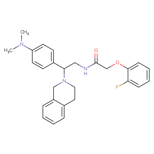 N-{2-[4-(dimethylamino)phenyl]-2-(1,2,3,4-tetrahydroisoquinolin-2-yl)ethyl}-2-(2-fluorophenoxy)acetamide
