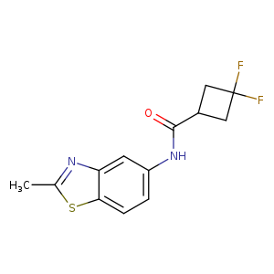 3,3-difluoro-N-(2-methyl-1,3-benzothiazol-5-yl)cyclobutane-1-carboxamide
