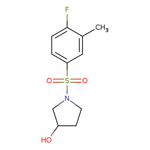 1-(4-fluoro-3-methylbenzenesulfonyl)pyrrolidin-3-ol